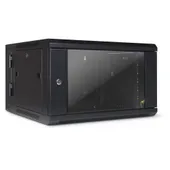 Inter-Tech SMA-6606 Wandgehäuse, Tempered Glass, Schwarz 