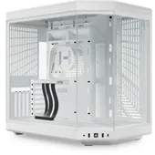 HYTE Y70 Zweikammer ATX Midi Tower Gaming Gehäuse Schneeweiß mit Glasfenster