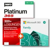 Microsoft 365 Family (15 Monate) + NERO Platinum 365 | Download & Produktschlüssel