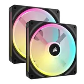 Corsair iCUE LINK QX140 RGB Starter Kit, schwarz, LED-Steuerung, 140mm, 2er-Pack