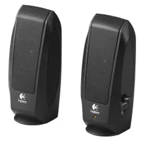 Logitech S120 2.0 Desktop Lautsprechersystem Schwarz Bulk 980-000010