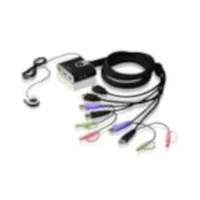 Aten CS692 KVM Switch 2-fach HDMI, USB, Audio, integrierte Kabel 