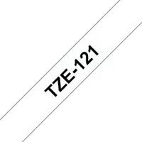 Brother TZe-121 Schriftband schwarz auf farblos 9mm x 8m P-touch selbstklebend