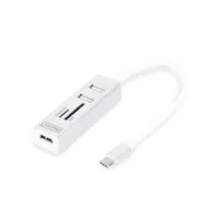 DIGITUS OTG USB 2.0 Type-C 3-Port Hub mit Kartenleser 