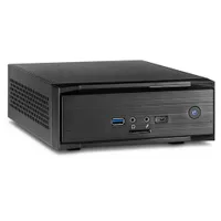 Inter-Tech MW-01 II Gehäuse Mini-ITX, USB 3.0 (Typ A+C) schwarz, Cardreader 