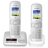 Panasonic KX-TGH722G schnurloses DECT Festnetztelefon AB, 2x Mobilteil silber