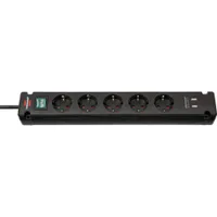 Brennenstuhl Bremounta Steckdosenleiste mit USB-Ladefunktion 5-fach 3m schwarz