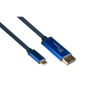 Good Connections Adapterkabel Smartflex USB-C/ DisplayPort 4K UHD 60Hz 2m blau