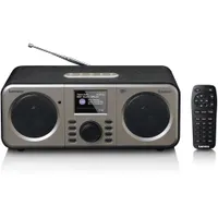 Lenco DAR-030BK Digitalradio mit DAB+, Bluetooth, Schwarz