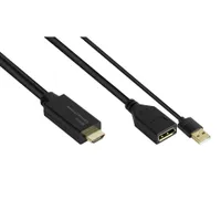 Good Connections Adapter HDMI 2.0b St an DisplayPort 1.2 Bu 4K @60Hz 0,3m 