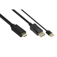 Good Connections Adapterkabel HDMI 2.0b St an DisplayPort 1.2 St 4K @60Hz 2m 