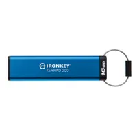 Kingston 16 GB IronKey Keypad 200 Verschlüsselter USB-Stick Metall USB 3.2 Gen1