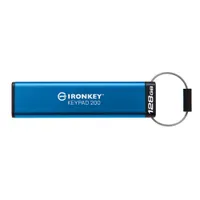 Kingston 128 GB IronKey Keypad 200 Verschlüsselter USB-Stick Metall USB 3.2 Gen1