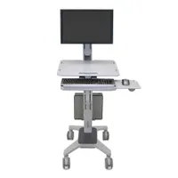 Ergotron WorkFit-C Single LD mobiler Steh-Sitz Arbeitsplatz bis 30" TFT höhenv.