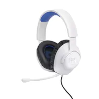 JBL Quantum 100P Over-Ear-Gaming-Headset, Weiß/Blau