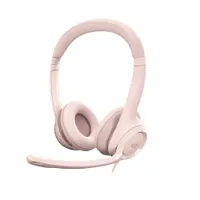 Logitech H390 Kabelgebundenes Beidseitiges Headset USB Rosé