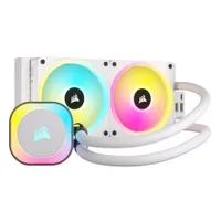 Corsair ICUE LINK H100i RGB Wasserkühlung 240 mm Intel und AMD CPU weiß
