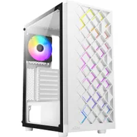 AZZA Spectra White ATX Gaming Tower, RGB Beleuchtung, Glasfenster
