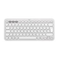 Logitech Pebble Keys 2 K380S Weiß - Minimalistische kabellose Tastatur 