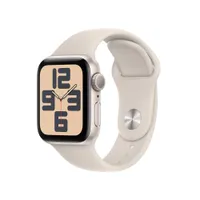 Apple Watch SE (2. Gen) GPS 40mm Alu Polarstern Sportarmband Polarstern - S/M