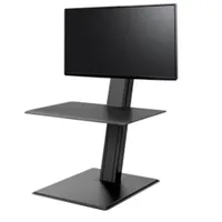 Humanscale QuickStand Eco für ein Monitor, große Tastaturablage, schwarz