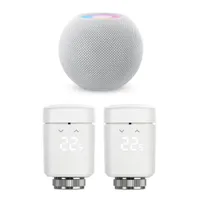 Eve Thermo - smartes Heizkörperthermostat, 2er Pack mit HomePod mini