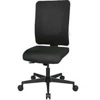 eurokraft pro Bürodrehstuhl V1, Rückenlehne netzbespannt, schwarz 