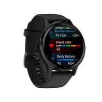 Garmin Venu® 3 Schwarz/Schiefergrau mit Schnellwechsel-Silikon-Armband