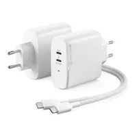 ALOGIC 2X40 Rapid Power 2 Port 40,0 W USB-C GaN Wandladegerät weiß