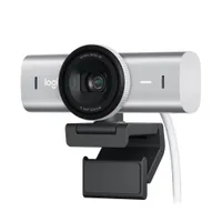 Logitech MX Brio Ultra Pale Grey, Webcam mit 4K für Zusammenarbeit und Streaming