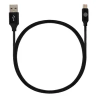 OUR PURE PLANET Ladekabel USB-A zu Mikro USB 1,2m Schwarz