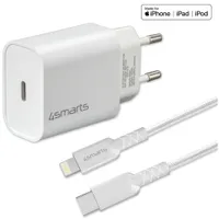 4smarts Schnelllade-Set 20W mit 1,5m Lightning Kabel f. iPhone 