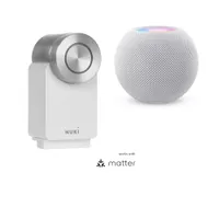 Nuki Smart Lock Pro 4. Generation weiß + Apple HomePod mini