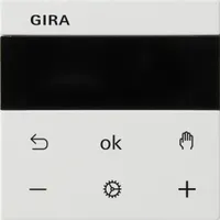 Gira S3000 Raumtemperaturregler Display System 55 Reinweiß glänzend