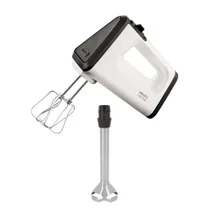 Krups 3 MIX 5500 + Handmixer GN5041 | 500 W + inkl. Stabmixer aus Edelstahl | weiß | 220-240 V