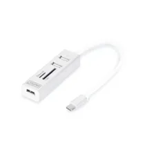 Digitus DA-70243 OTG USB 2.0 Type-C 3-Port Hub hub mit kartenleser