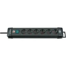 Brennenstuhl Premium-Line Steckdosenleiste 6-fach 3m schwarz 