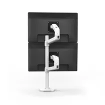 Ergotron LX-Dual-Stacking-Arm bis 101.6cm/40" belastbar / VESA 75x75 / 100x100mm weiß