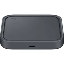Samsung EP-P2400TBEG Wireless Charger Pad mit Adapter dunkel grau