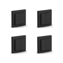 Senic Friends of Hue Switch matt schw. batterieloses 4-fach Schalterset