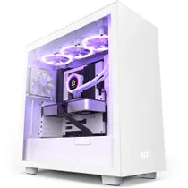 NZXT H7 MidiTower mit Tempered Glass - weiß