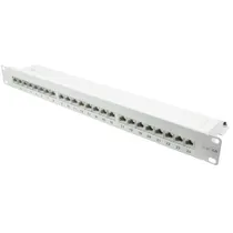 Good Connections Patch Panel 19" Cat. 6A 24-Port 1 HE STP reinweiß 