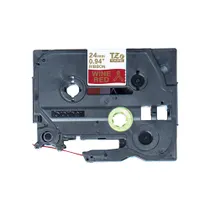 Brother TZERW54 P-Touch Thermo Textilfarbband rot / gold, 24mm x 4m