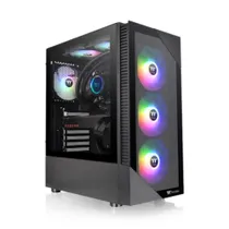 Thermaltake View 200 TG ARGB Mid Tower ATX Gehäuse Sichtfens ter schwarz