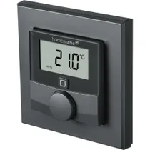 Homematic IP Wandthermostat mit Luftfeuchtigkeitssensor anthrazit HmIP-WTH-A 