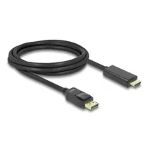 Delock Kabel DisplayPort 1.1 Stecker > High Speed HDMI-A Stecker Passiv 2 m 