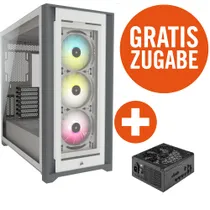 Corsair iCUE 5000X RGB Mid-Tower ATX Gaming Gehäuse + Gratis Netzteil RM750x