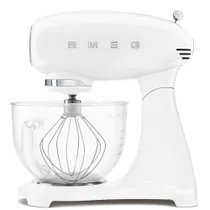 SMEG SMF13WHEU 50s Style Küchenmaschine Full-Color Weiß, Glasschüssel 