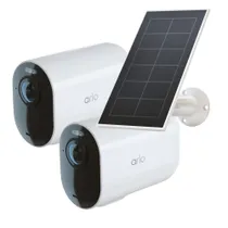 Arlo Ultra 2 XL Überwachungskamera außen - 2er Set weiß + Solarpanel