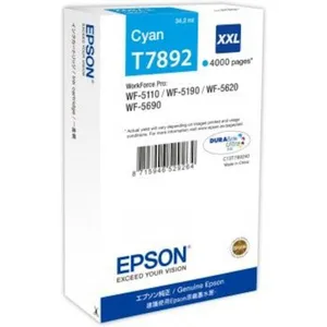 Epson C13T789240 Druckerpatrone T7892 XXL Cyan 4,000 Seiten